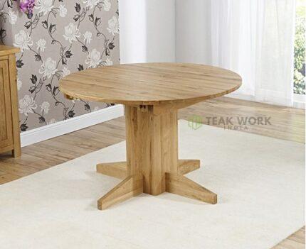 Buy Solid Teak Round Dining Table Set Online | TeakLab 1