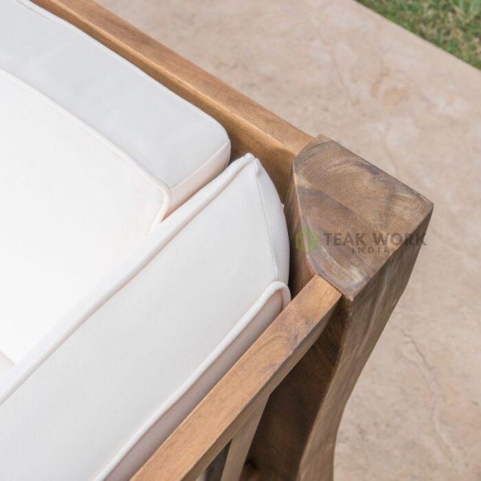 Buy Outdoor Teak Wood 9-piece Sectional Sofa Set Online | TeakLab 4