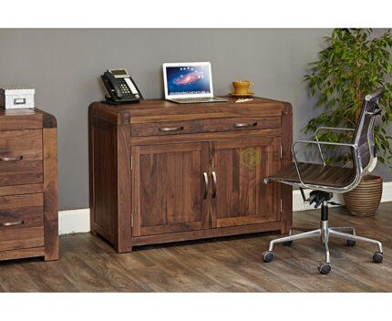 Buy Teak Hidden Home Office Desk Online | TeakLab