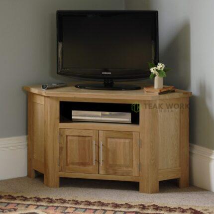 Buy Teak Corner TV and DVD Cabinet Online | TeakLab 1