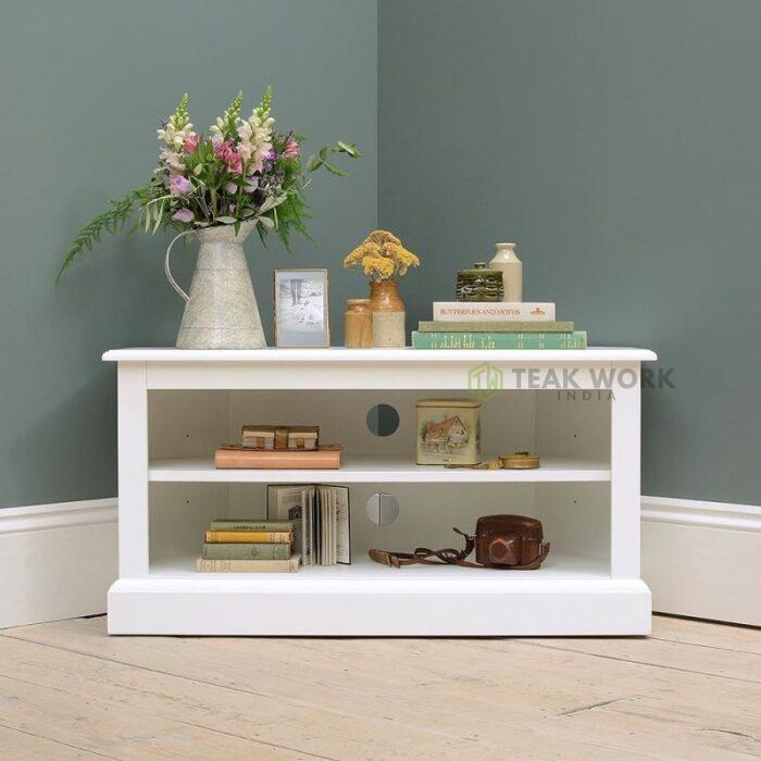 Buy Teak Corner TV Unit Online | TeakLab 1