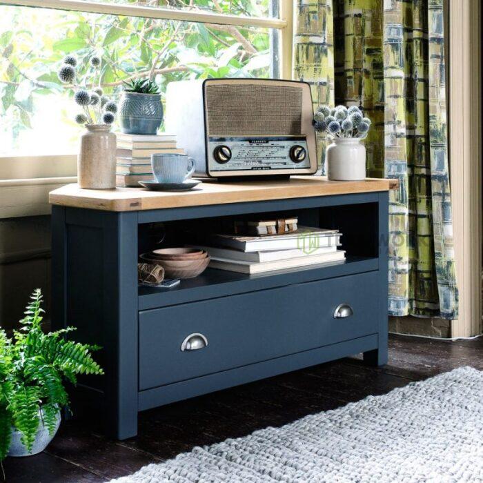 Buy Teak Corner TV Unit Online | TeakLab 6
