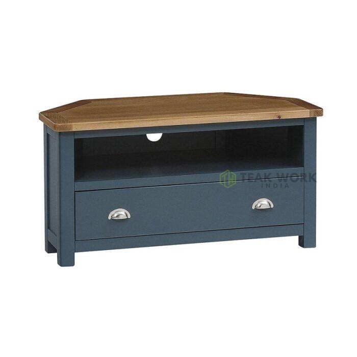 Buy Wooden Corner TV Unit Online | TeakLab 5