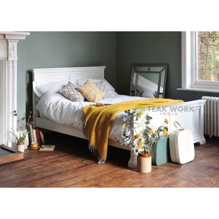Buy Teak Wood Double Bed Online | TeakLab 3