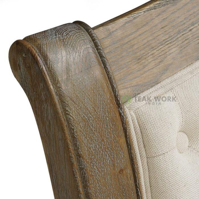 Buy Teak Wood Buttoned 6 ft. Bed Online | TeakLab 7