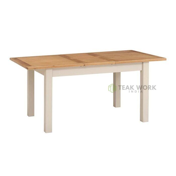 Buy Teak Wood Table and 6 Slat Back Chairs Online | TeakLab 5