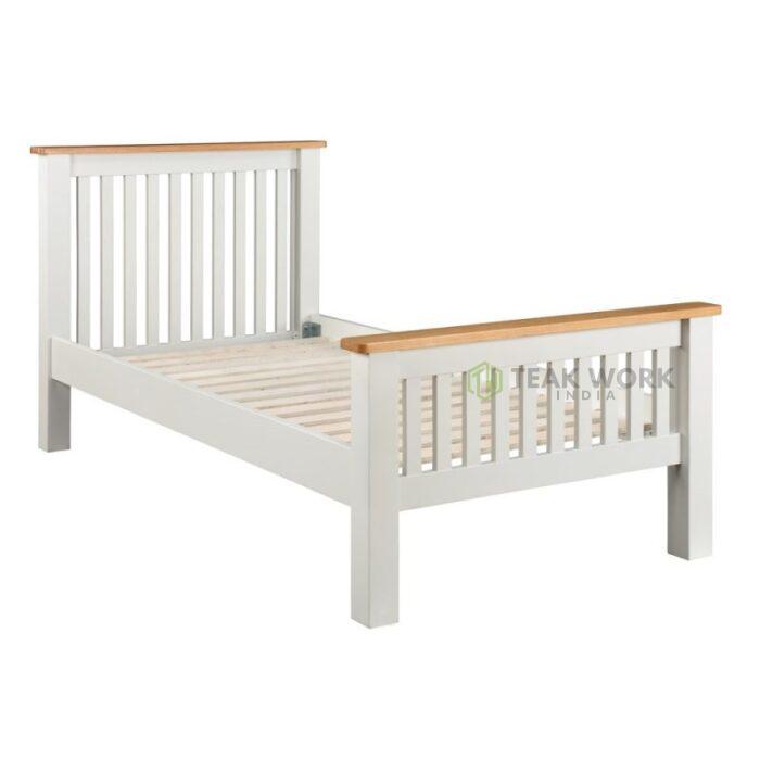 Buy Teak Wood Single Bed Online | TeakLab 5