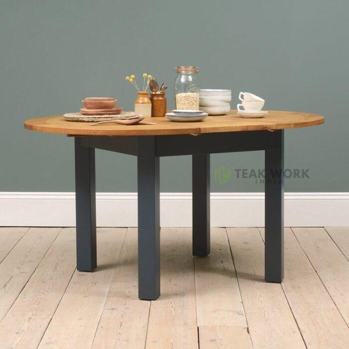 Buy Round Teak Table and 4 Chairs Online | TeakLab 2