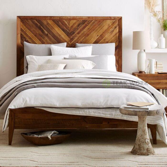Buy Modern Wooden Bed Online | TeakLab 3