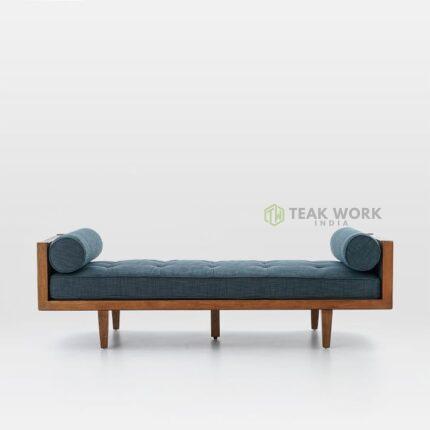 Buy Teak Wooden Frame Tufted Daybed Online | TeakLab 1
