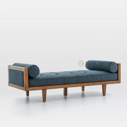 Buy Teak Wooden Frame Tufted Daybed Online | TeakLab