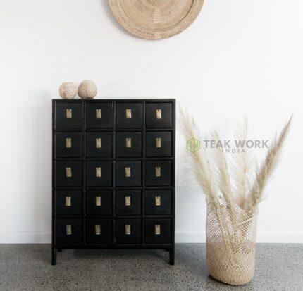 Buy Teak 20 Drawer Cabinet Online | TeakLab