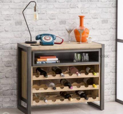 Buy Wooden Wine Rack Cabinet Online | TeakLab