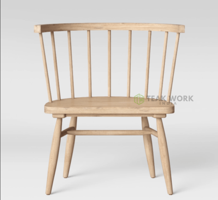 Buy Teak Wood Curved Chair Online | TeakLab 1