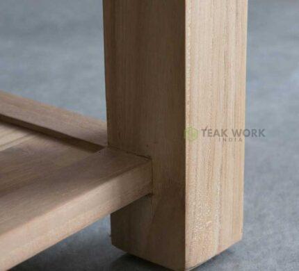 Buy Natural Light Shade Teak Coffee Table Online | TeakLab 1