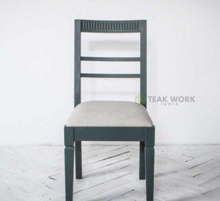 Buy Teak Dining Chair in Myrtle Green, Set of Two Online | TeakLab