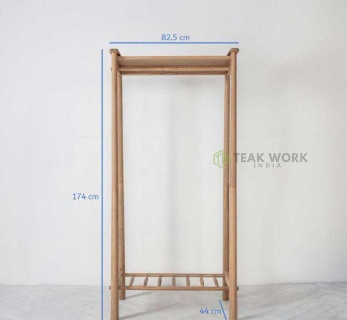 Buy Teak Wood Clothes Rack Online | TeakLab 7