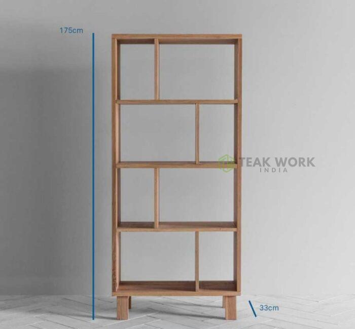 Buy Teak Wood Shelving and Display Unit Online | TeakLab 6