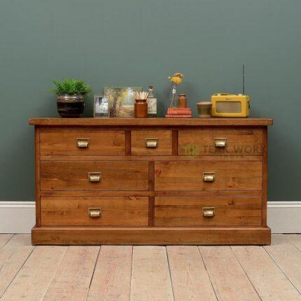 Buy 3 Over 4 Wide Chest of Drawers Online | TeakLab 1