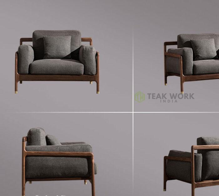 Buy Danish Teak Wood Sofa Set Online | TeakLab 5