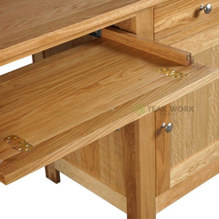 Buy Double Pedestal Desk Online | TeakLab 8