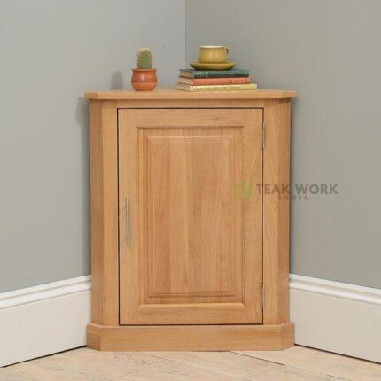 Buy Teak Corner Cupboard Online | TeakLab 1