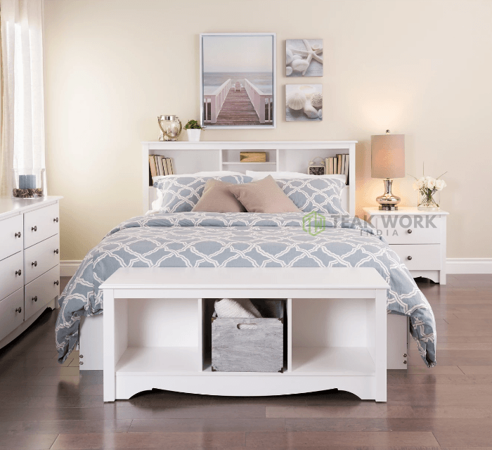 Buy Teak Wood Cubby Bench Online | TeakLab