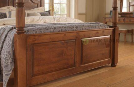 Buy Supreme Teak Wood Classic Poster Bed Online | TeakLab 1