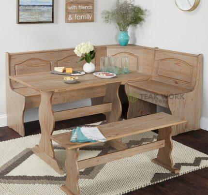 Buy 3-Piece Breakfast Nook Set Online | TeakLab 1