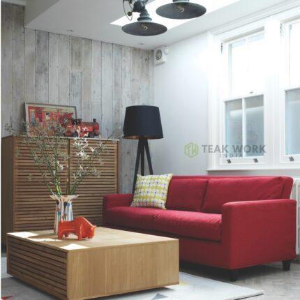 Buy Teak Coffee Table With Internal Storage Online | TeakLab