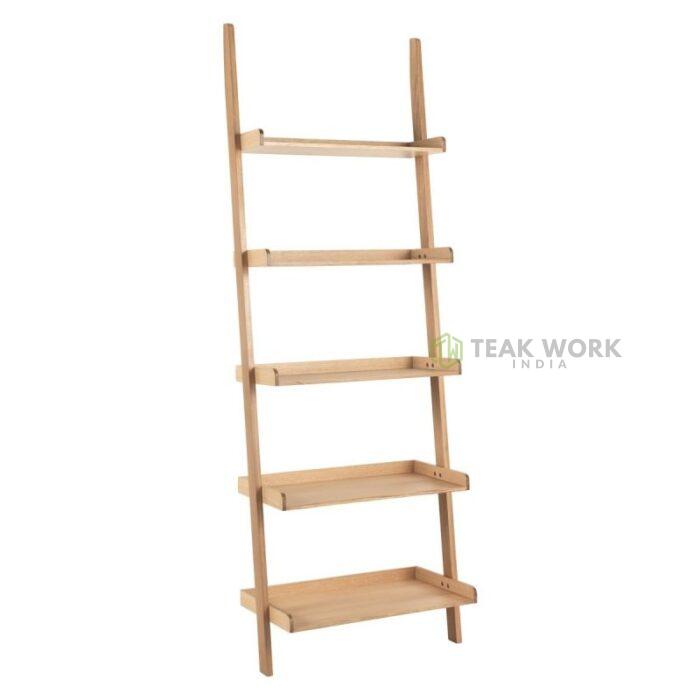 Buy Teak Wide Bookcase Online | TeakLab 2