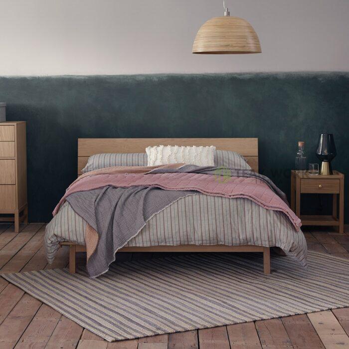 Buy Teak Wood Kingsize Platform Bed Frame Online | TeakLab
