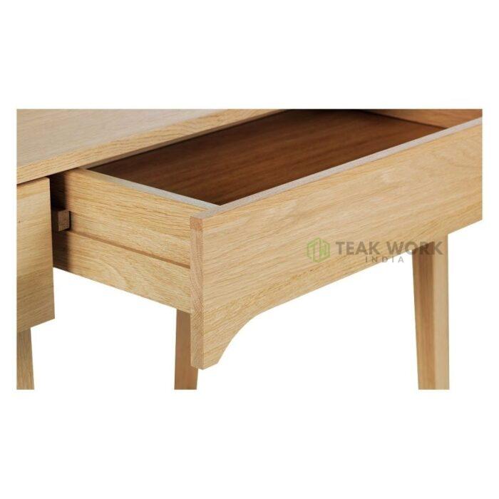 Buy Teak Desk With 3 Storage Drawers Online | TeakLab 6